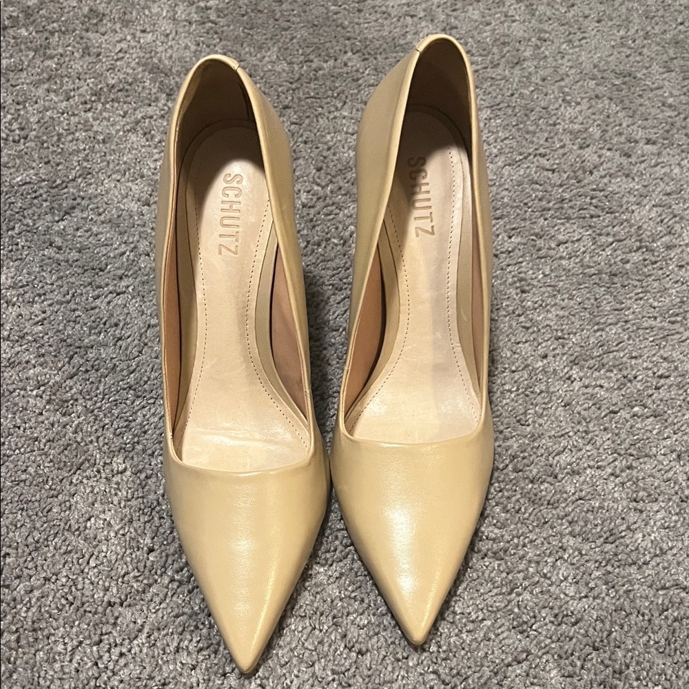 SCHUTZ Women's Cream Heels